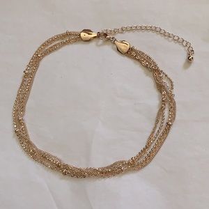 Pretty Rose Gold Chain Choker